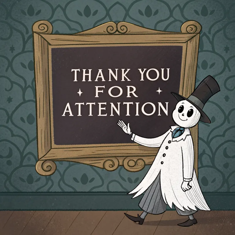 Canterville Ghost Image - Thank You for Attention