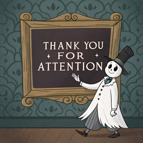 Canterville Ghost Image - Thank You for Attention