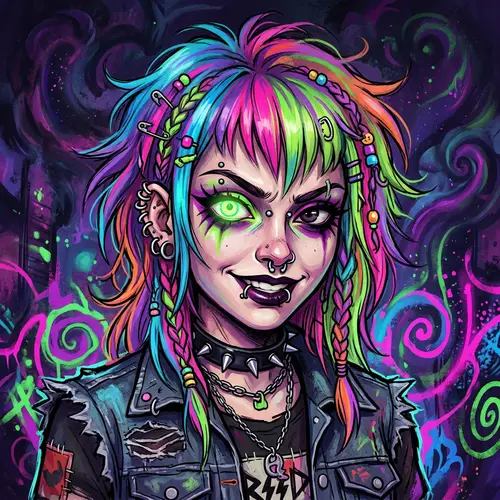 Psycho Art Profile Picture - Surreal & Colorful