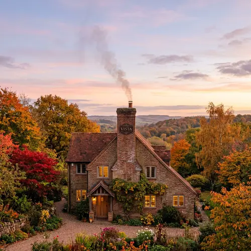 Vista Chimney Brand - Aesthetic Integration in Old-Fashioned Brick House