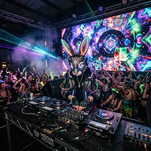 Melodic Techno Trippy Techno Rabbit DJ Vibes