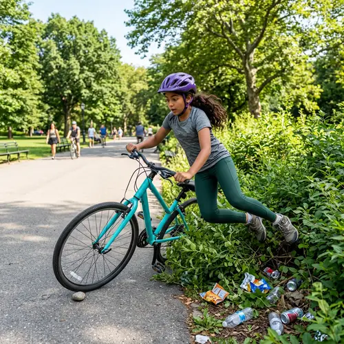 Adventurous Park Bike Ride Mishap | Unique Cycling Experience