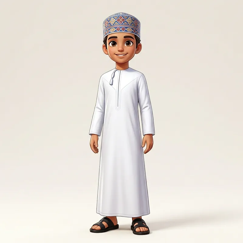 Meet Mazen: Stylish Omani Cartoon Character