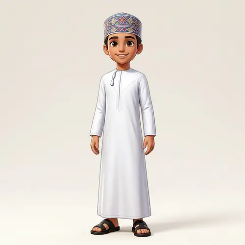 Meet Mazen: Stylish Omani Cartoon Character