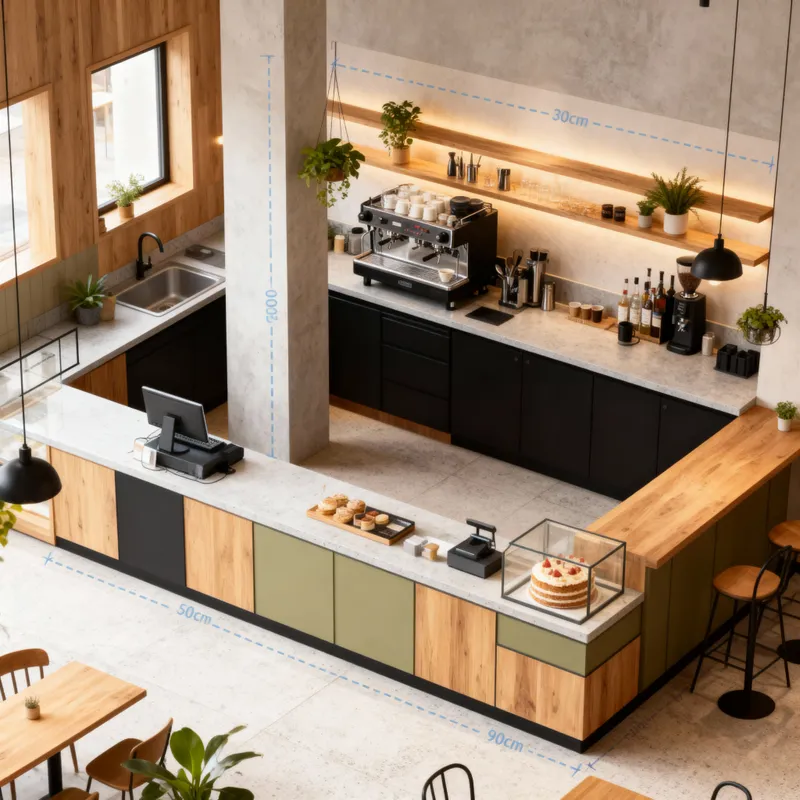 Modern Cozy Café Bar Design - Minimal Aesthetic