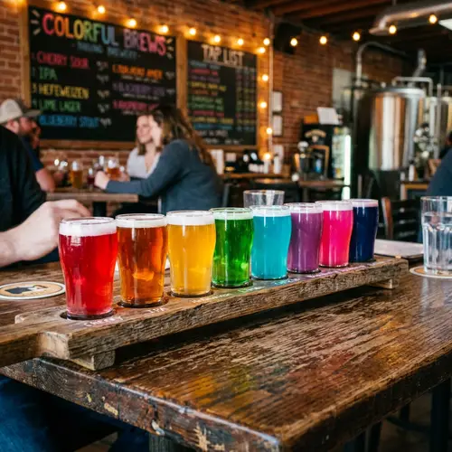 Colorful Short Beer Glasses | Vibrant Beer Glass Array