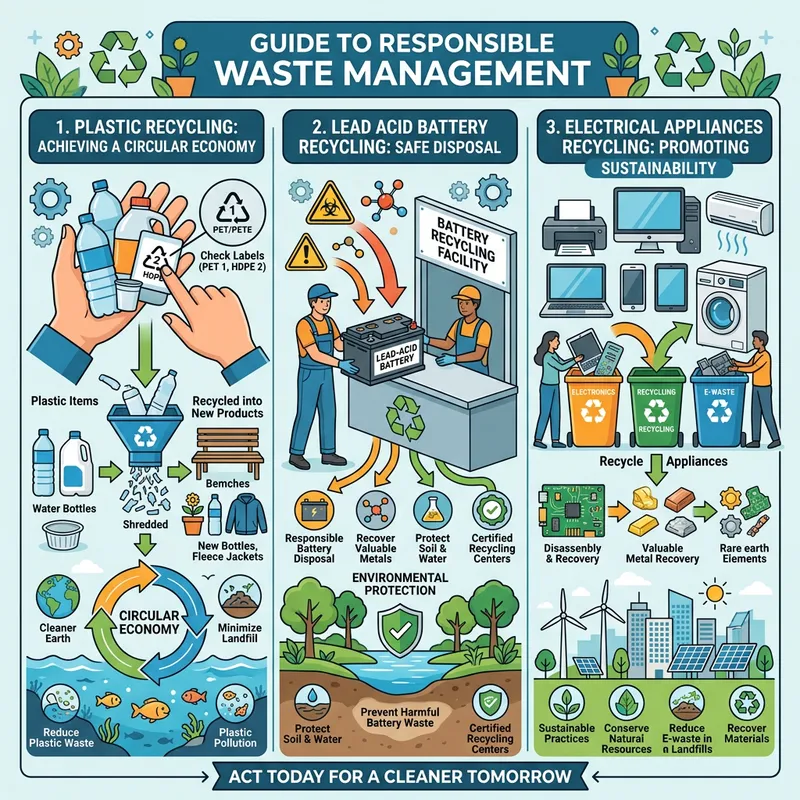 Plastic, Battery & Electronics Recycling: Responsible Waste Management