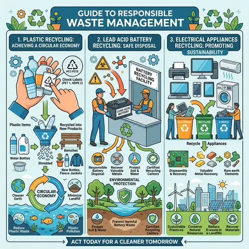 Responsible Waste Management: Plastic, Battery & Electronics Recycling