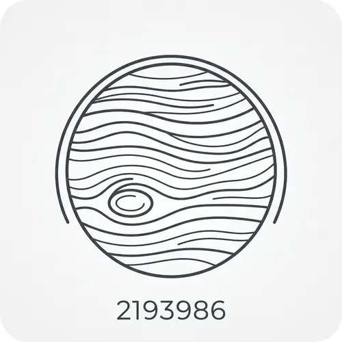 Minimalist Jupiter Planet Icon