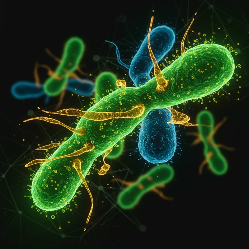 Vibrant Microbial Consortia Visualization