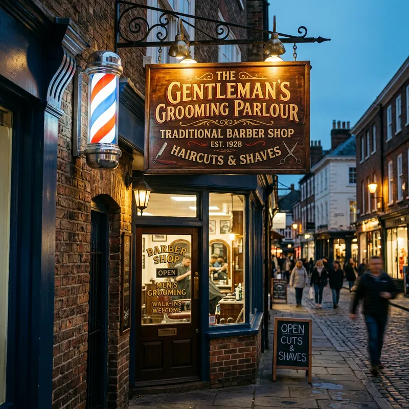 Barber Shop Sign | Unique Haircuts and Shaves