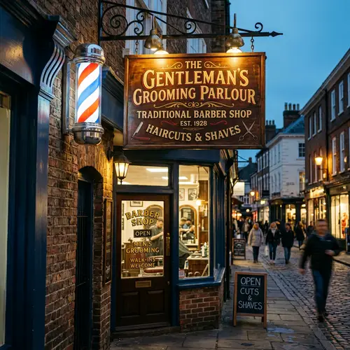 Barber Shop Sign | Haircuts and Shaves