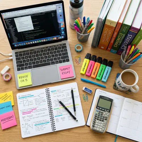 Vibrant University Study Tools | Academic Studio Setup