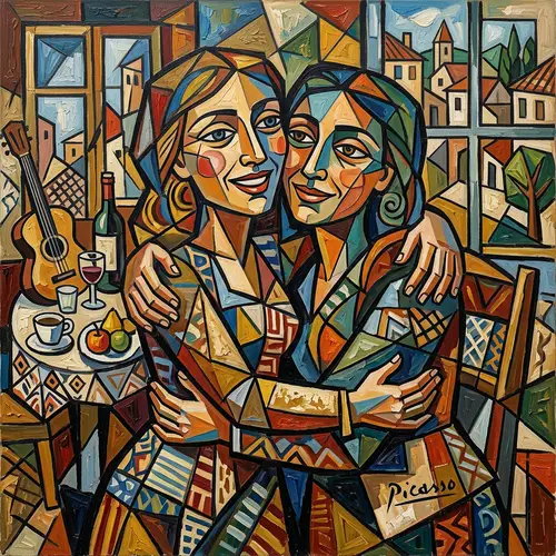 Friendship in the Style of Picasso