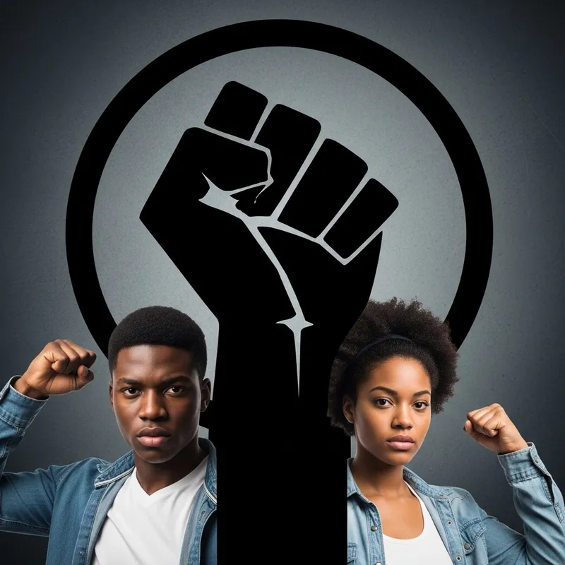 Empowerment Through Unity: Black Power Symbol Art Empowerment Through Unity: Black Power Symbol Art