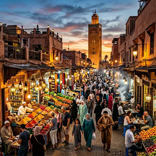 Jema El Fna Square, Morocco - Vibrant Market Scene & Local Culture