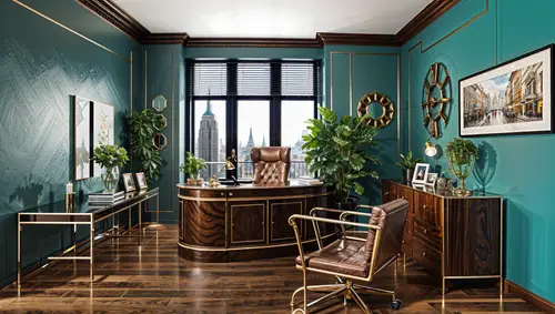 Eclectic Custom Office Design Ideas