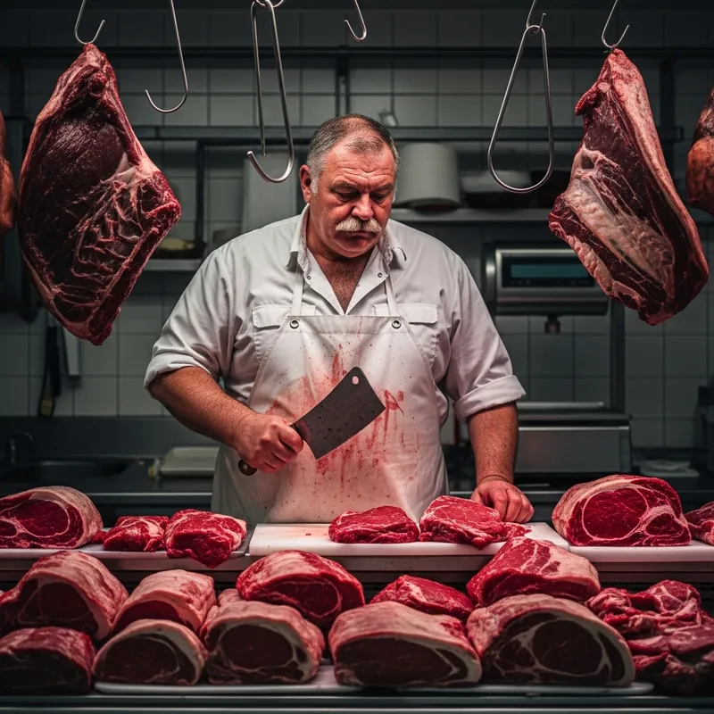 Expert Butcher with Quality Meat Selection