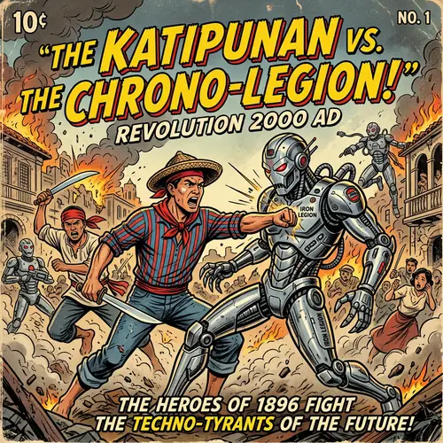 Filipino Katipuneros vs. Advanced Robots Comic Book Cover
