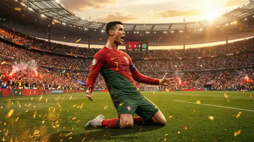 Epic Celebration of Cristiano Ronaldo in 8K Glory