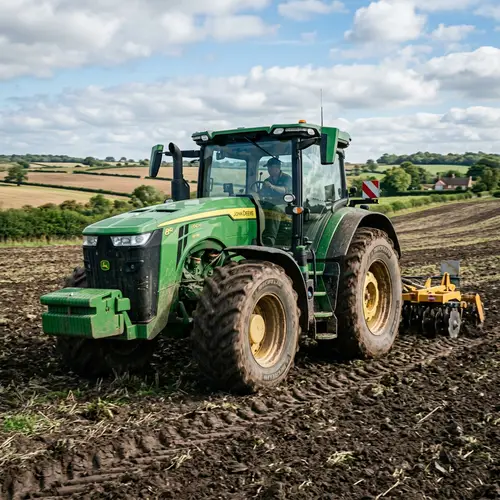 Green Big Wheel Tractor - Powerful & Efficient