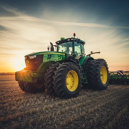 Green Big Wheel Tractor - Powerful & Efficient