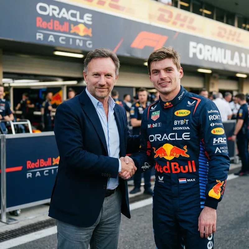 Shaking Hands with Max Verstappen: A Moment Captured