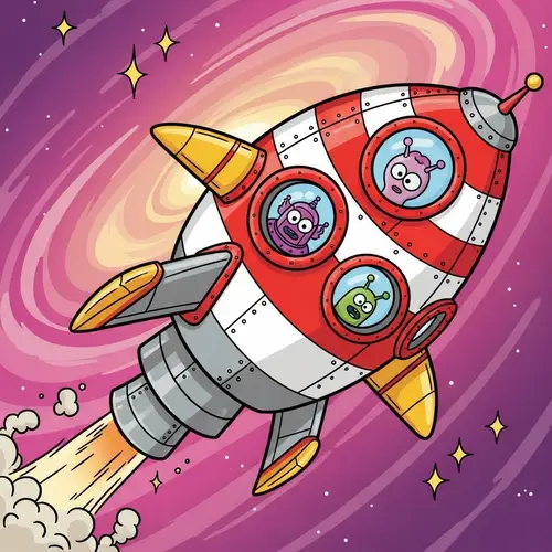 Cartoonish Spaceship - Fun & Imaginary Designs