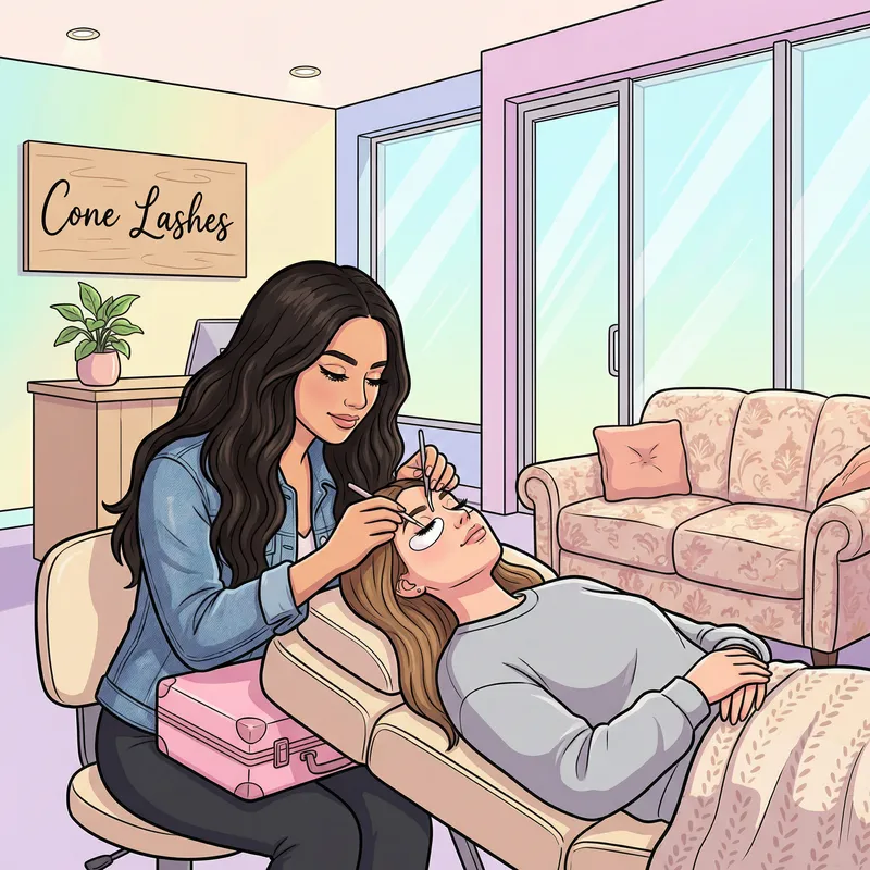 Disney Characters: Lash Studio Scene with Cone Lashes