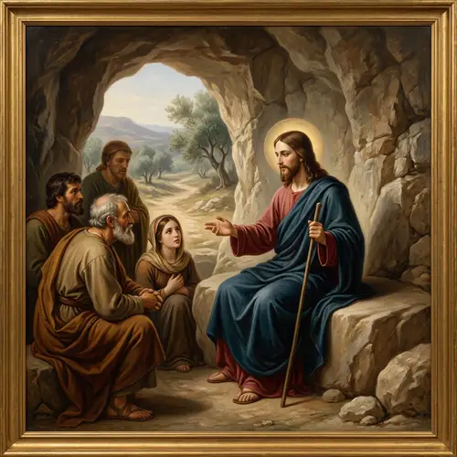 Renaissance Artwork: Jesus Christ in a Cave