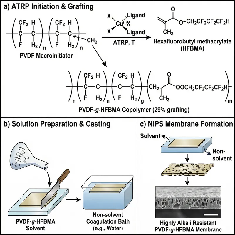 High-Quality PVDF Membranes and Grafting Techniques