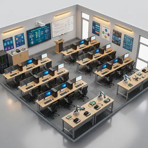 3D Model of ICT and AI Room Setup