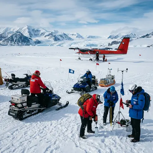 Antarctic Scientists: Climate Research with Skidoos
