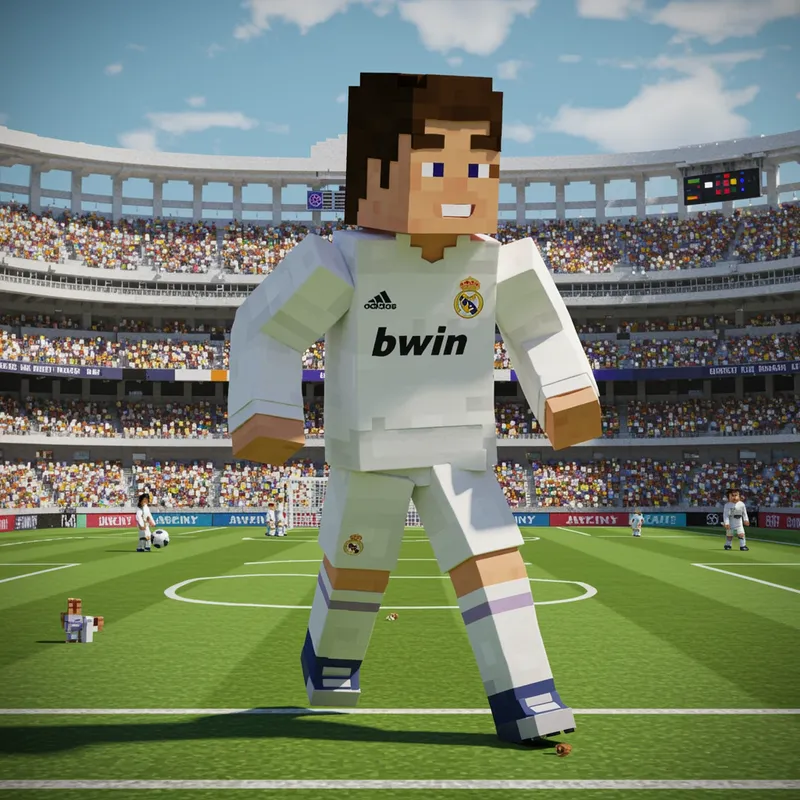 Ronaldo in Real Madrid 2017/18: Minecraft Edition