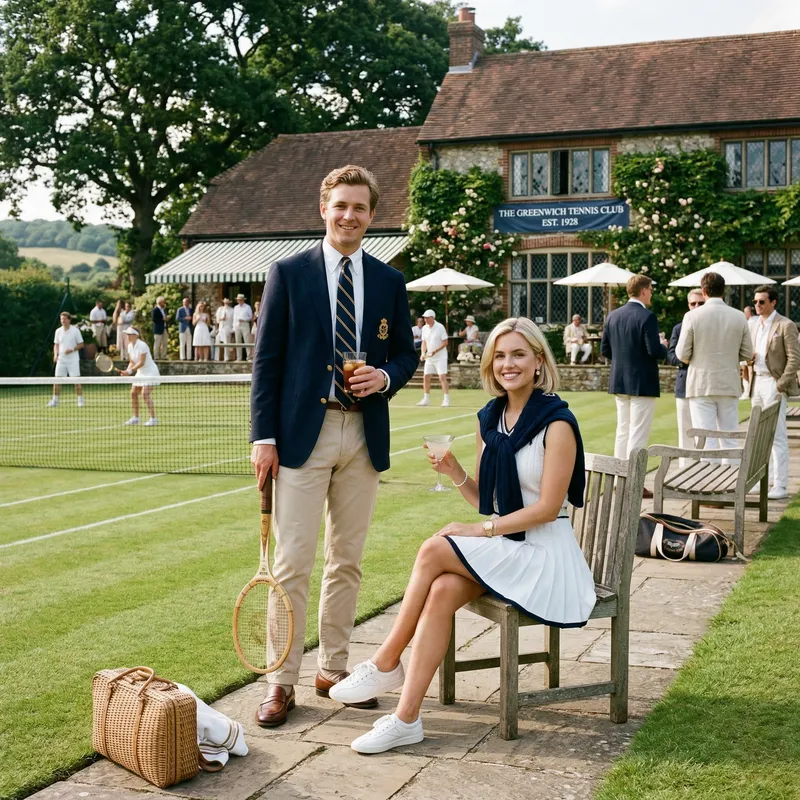 Old Money Aesthetic & Preppy Fashion at Tennis Club