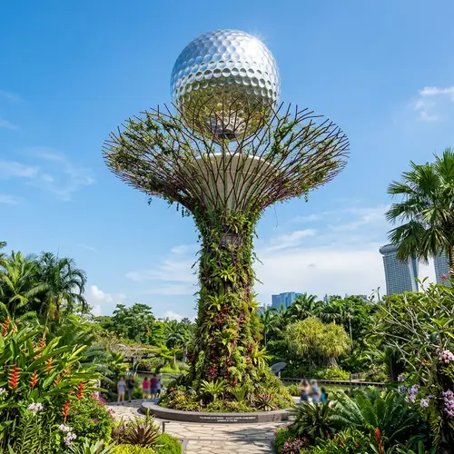 Garden's by the Bay Tall Tree with Golf Ball Trophy