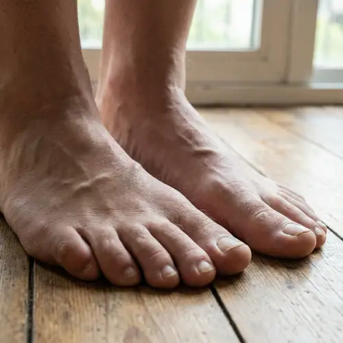 Realistic Human Feet with Detailed Skin Texture