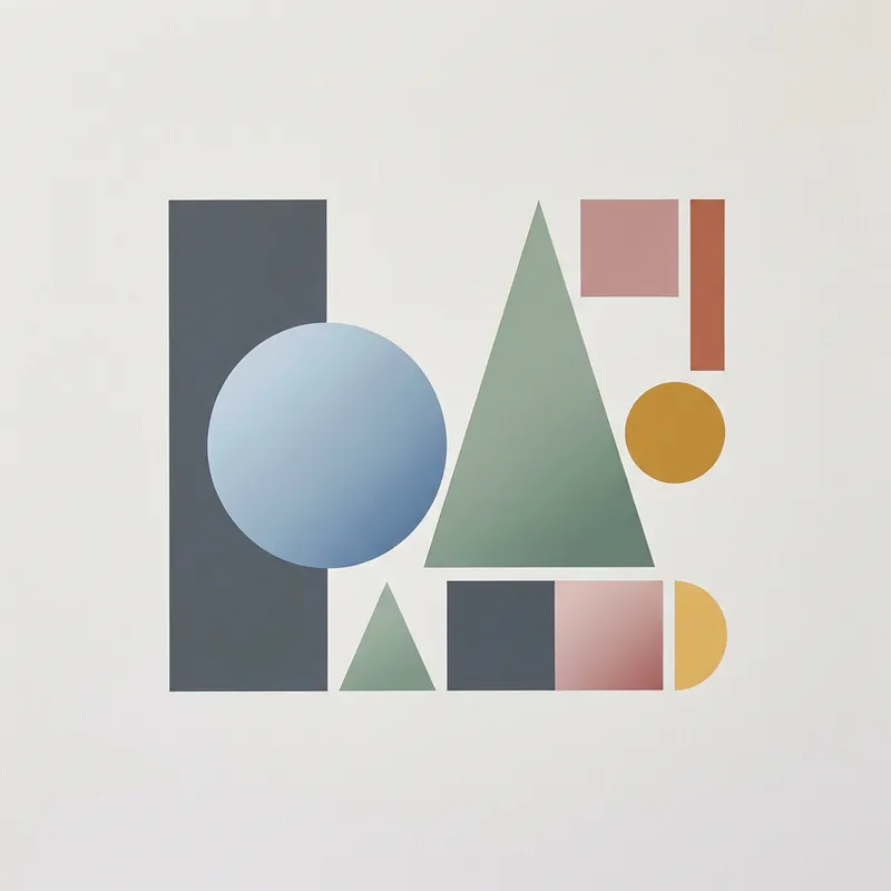 Minimalistic Geometric Shapes Art