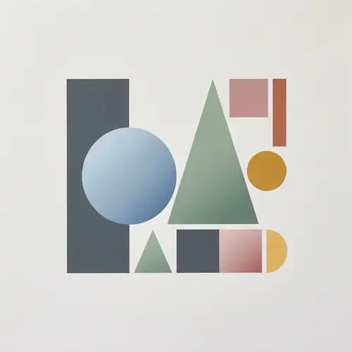 Minimalist Geometric Abstract Composition