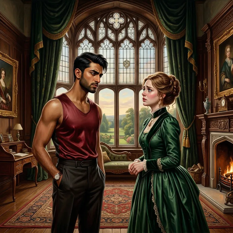 Victorian Mansion Interior: A Captivating Moment