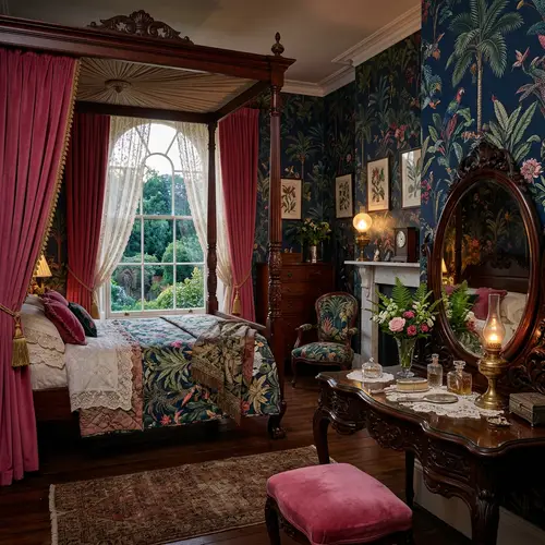 Botanical Victorian Bedroom Inspiration