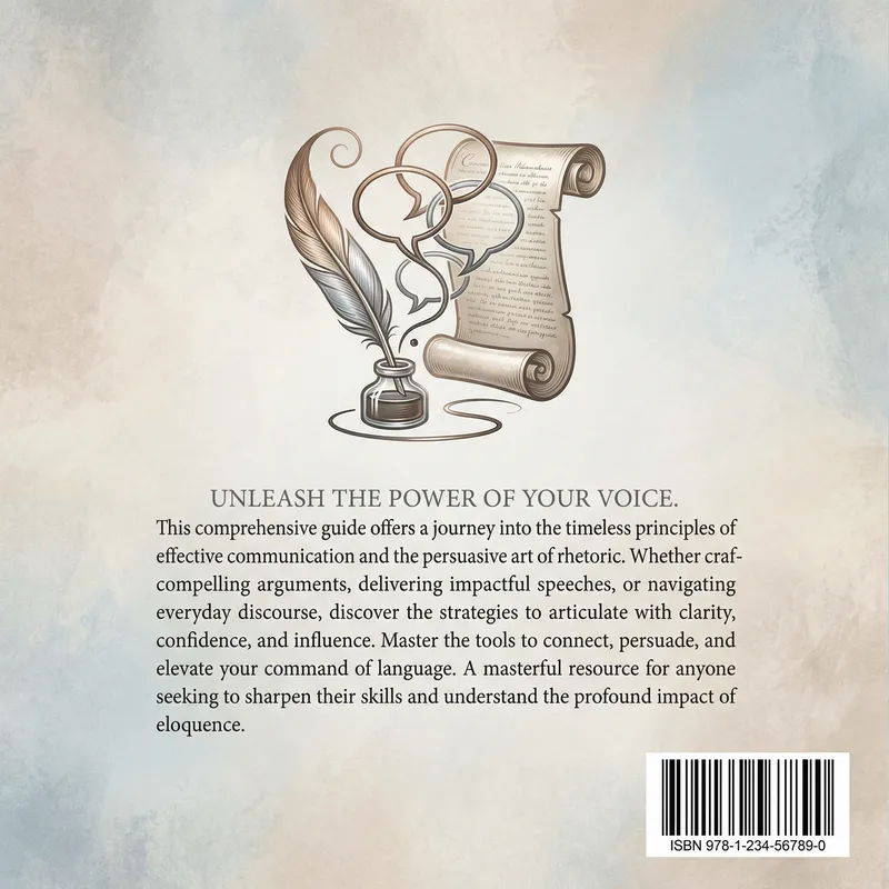 Sophisticated Communication & Rhetoric Bookcover Design