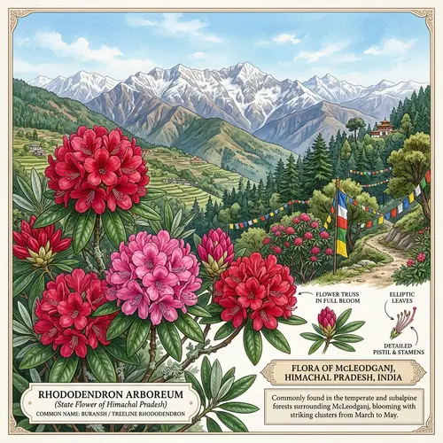 Vibrant Crop or Flower in McLeodganj | Nature's Beauty