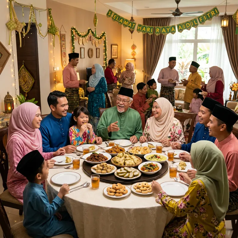 Festive Hari Raya Celebration in Malaysia