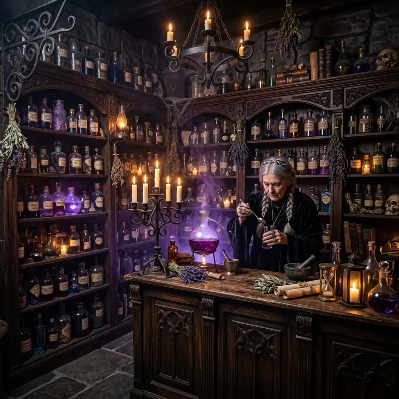 Gothic Apothecary: Mysterious Potions & Dark Elegance