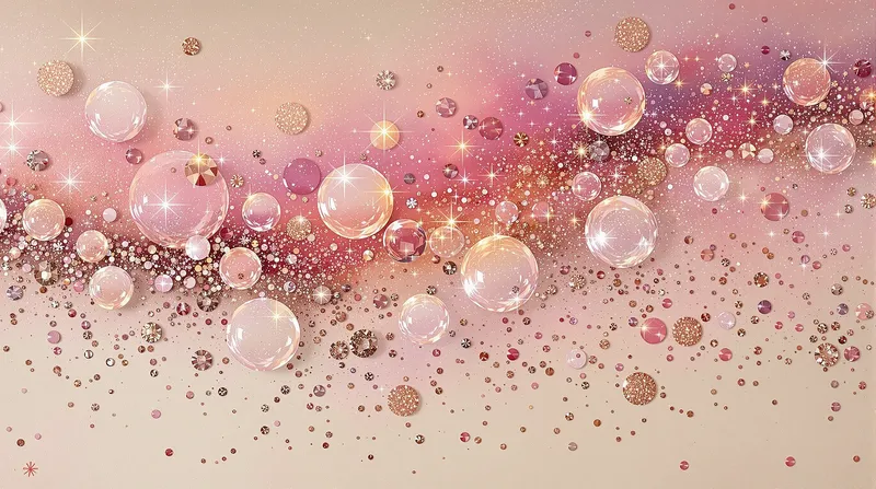Elegant Bubble Art in Metallic Hues