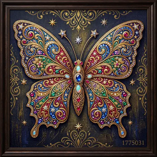 Intricate Butterfly Pattern Design