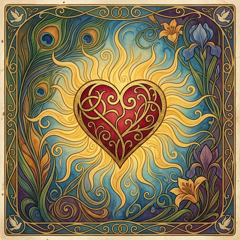 Love Symbol Art: Vintage Masterpiece