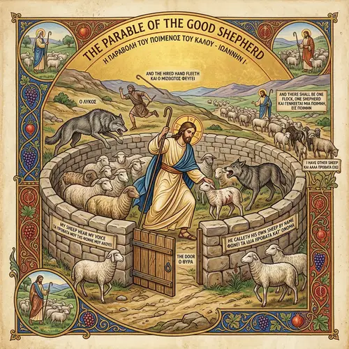 Parable of the Good Shepherd - Bible Story