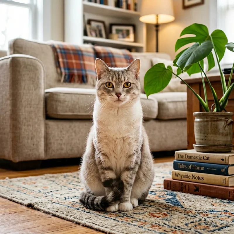Charming Cat with Bright Yellow Eyes Charming Cat with Bright Yellow Eyes